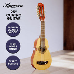 Karrera 25in Cuatro Guitar - Natural Tristar Online