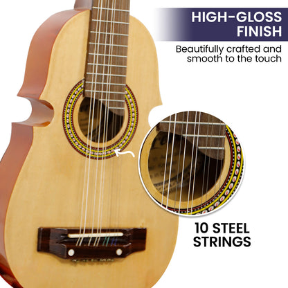 Karrera 25in Cuatro Guitar - Natural Tristar Online