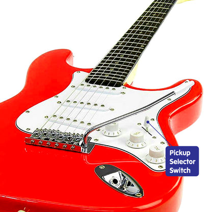 Karrera 39in Electric Guitar - Red Tristar Online