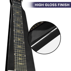 Karrera 29in 6-String Lap Steel Hawaiian Guitar - Black Tristar Online