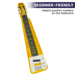 Karrera 29in 6-String Lap Steel Hawaiian Guitar - Metallic Gold Tristar Online