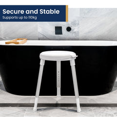 Evekare Deluxe Height-adjustable Rotating Bathroom Stool Tristar Online