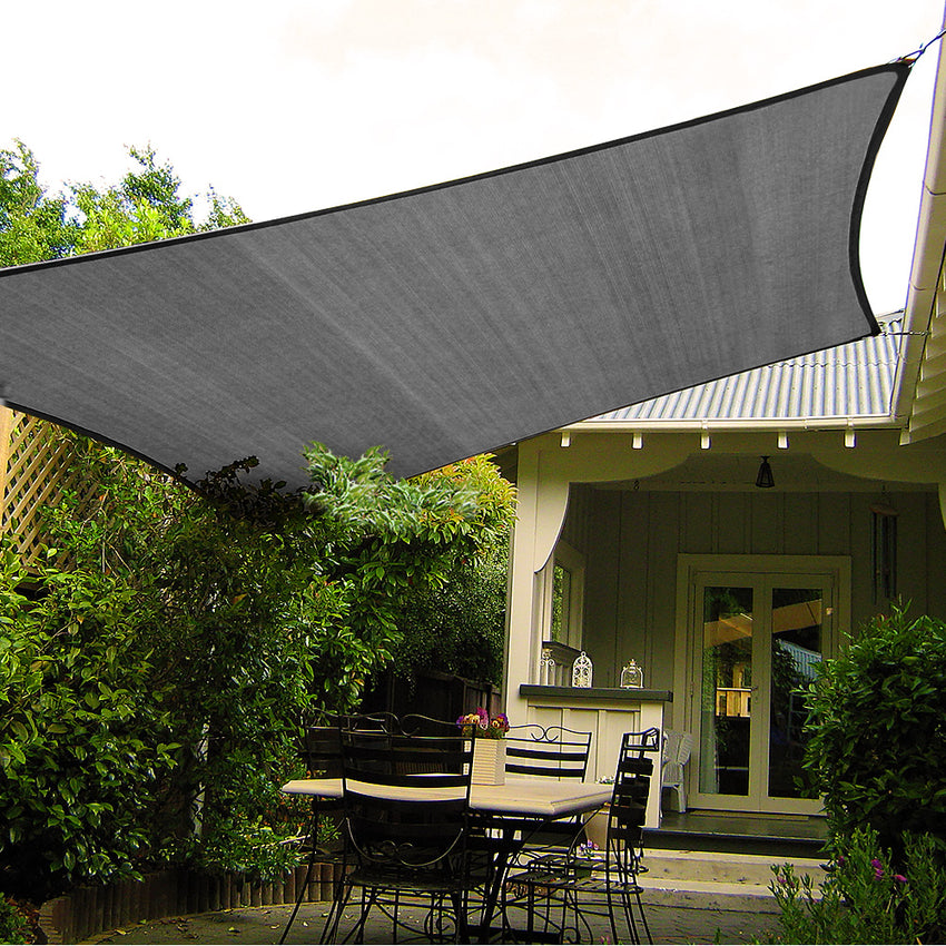 Wallaroo Rectangular Shade Sail 4m x 5m - Grey Tristar Online