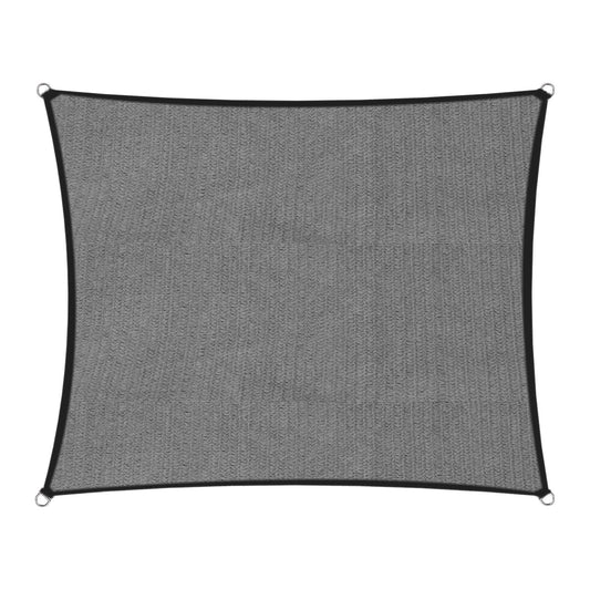 Wallaroo Outdoor Sun Shade Sail Canopy Grey Rectangle 8 x 5M Tristar Online