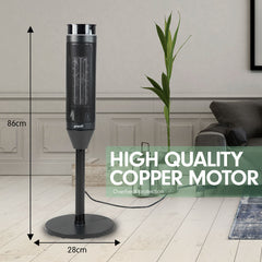 Pronti Electric Tower Heater 2000W Ceramic Portable Remote - Black Tristar Online