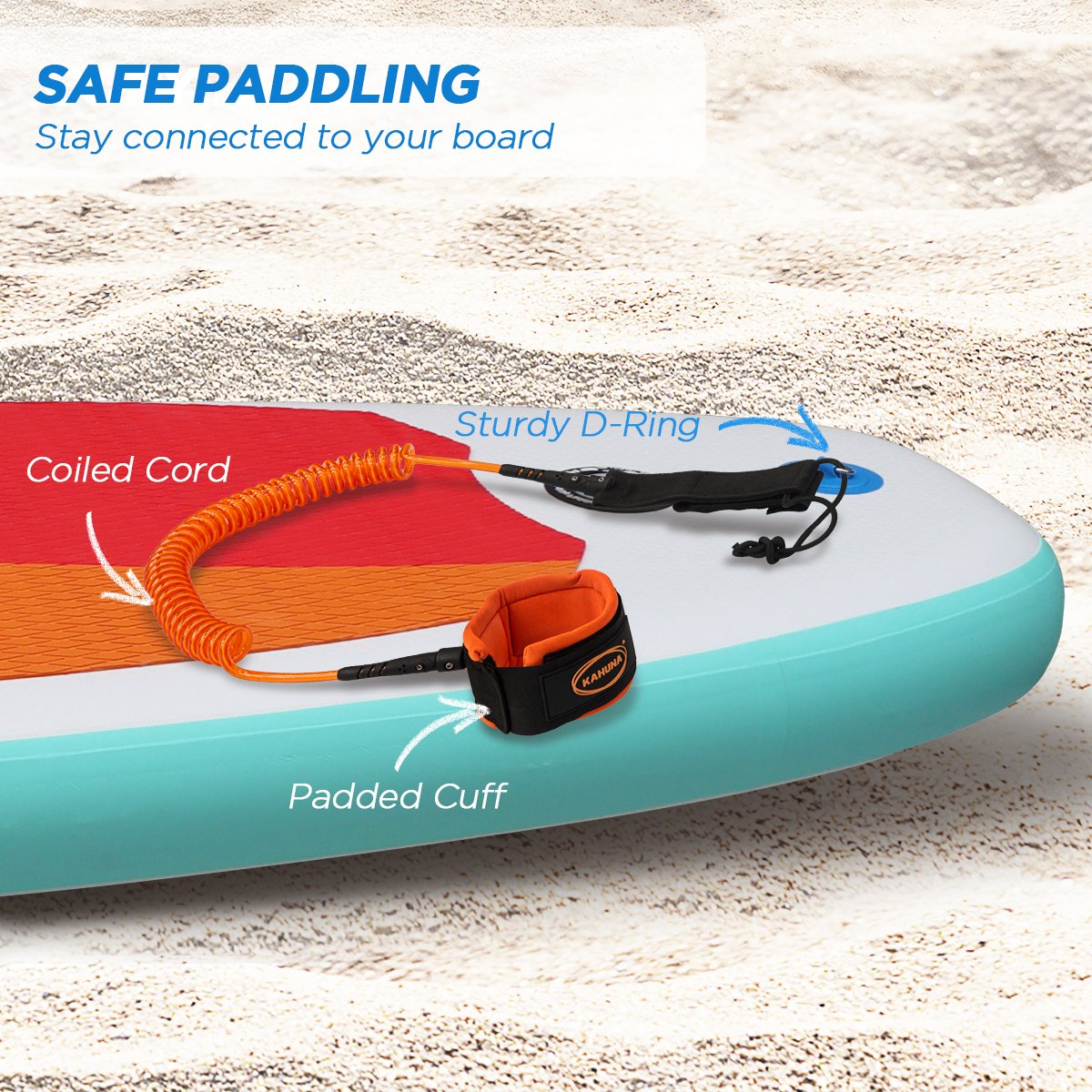 Kahuna Hana Safety Leash for Stand Up Paddle Board Tristar Online