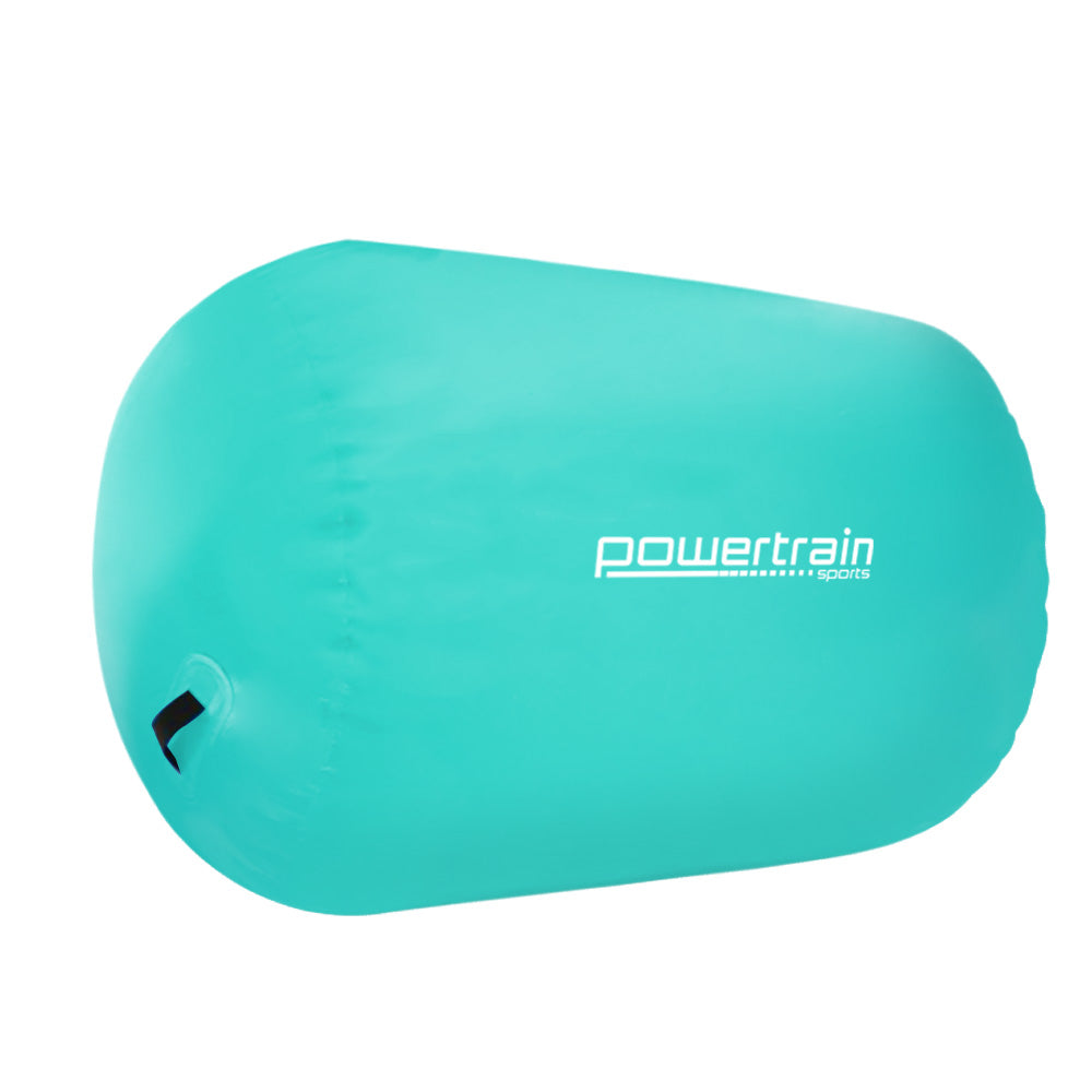 Powertrain Sports Inflatable Gymnastics Air Barrel Exercise Roller 120 x 75cm - Green Tristar Online