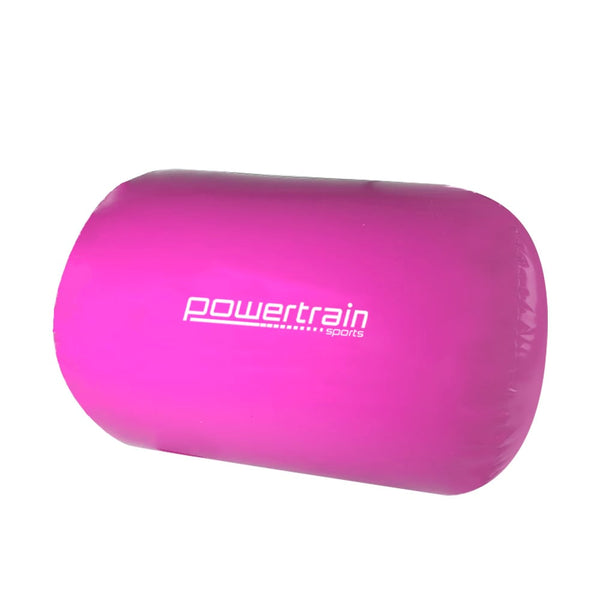 Powertrain Sports Inflatable Gymnastics Air Barrel Exercise Roller 120 x 75cm - Pink Tristar Online