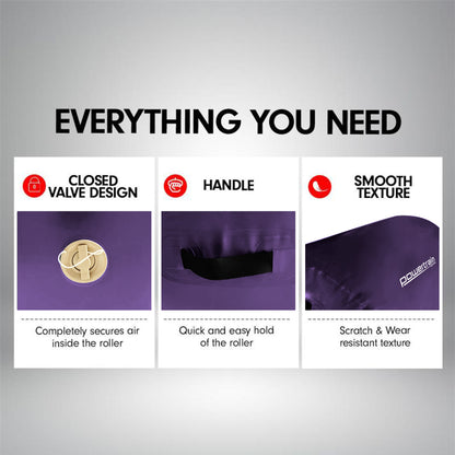 Powertrain Sports Inflatable Air Exercise Roller Gymnastics Gym Barrel 120 x 75cm Purple Tristar Online