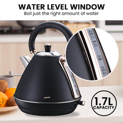 Pronti 1.7L Rose Trim Collection Kettle - Black Tristar Online