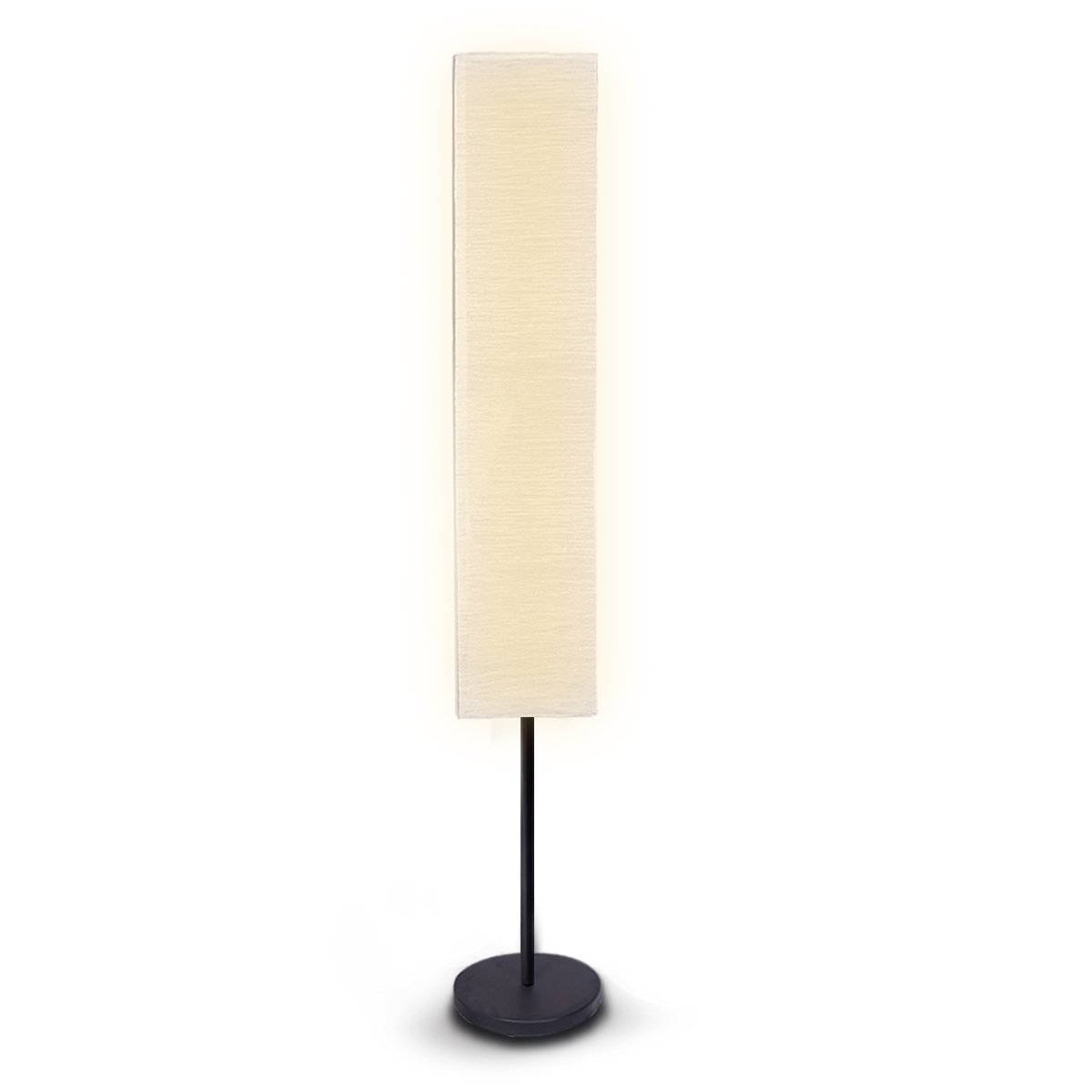 Sarantino Metal Floor Lamp with White Paper Wrinkle Shade Light Stand Tristar Online