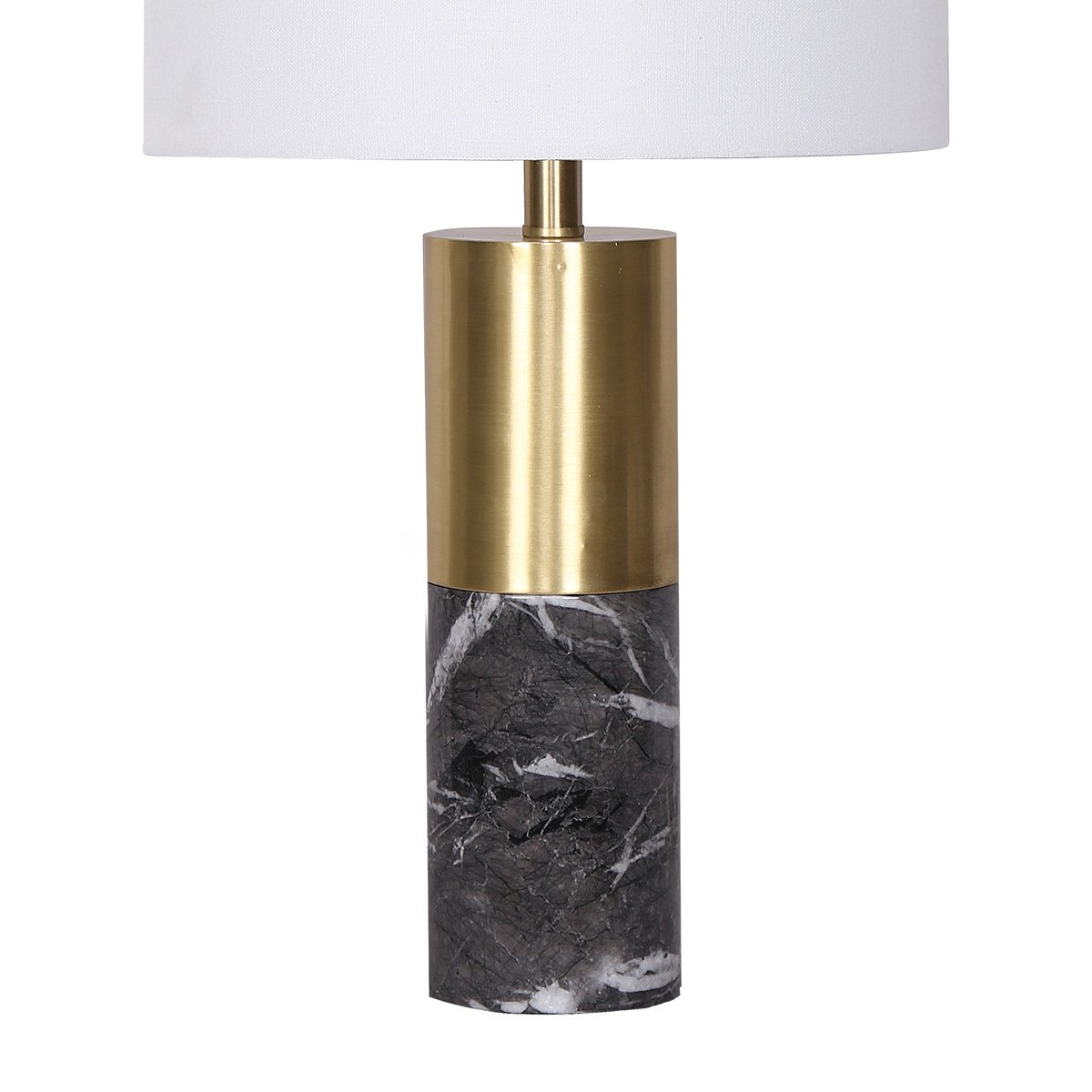 Sarantino Metal and Marble Table Lamp in Black Tristar Online