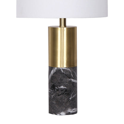 Sarantino Metal and Marble Table Lamp in Black Tristar Online
