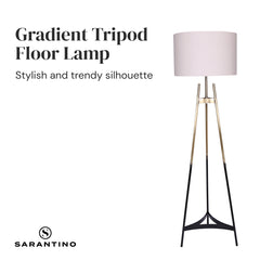 Sarantino Metal Tripod Electric Floor Lamp Gradient Finish Tristar Online