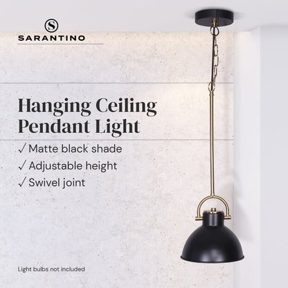 Sarantino Black and Gold Pendant Light Tristar Online