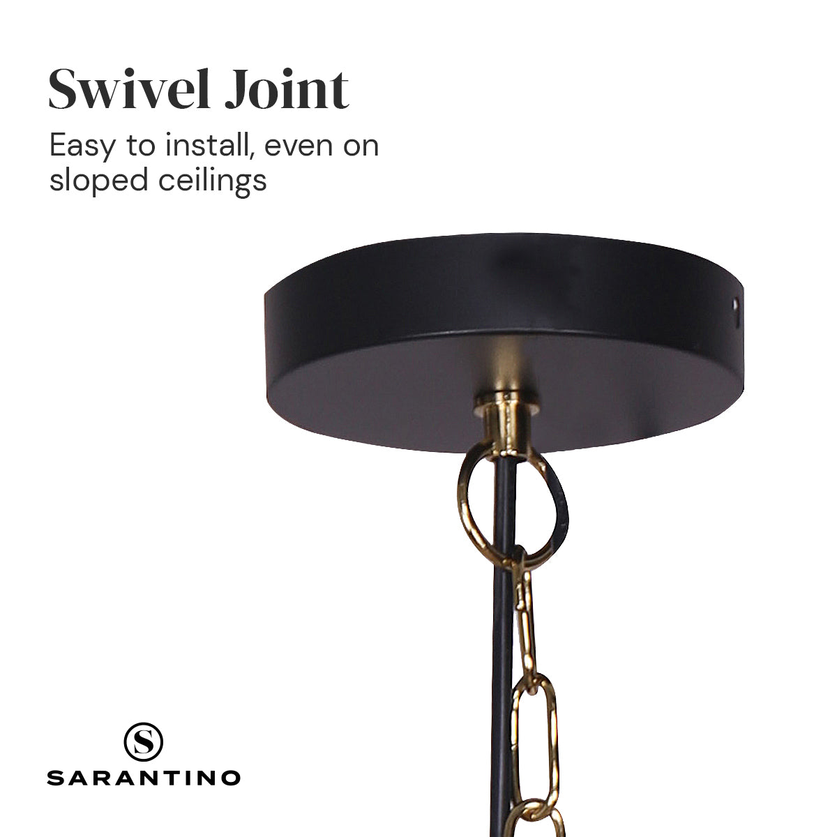 Sarantino Black and Gold Pendant Light Tristar Online