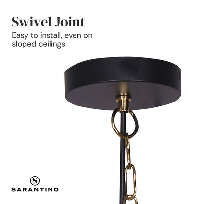 Sarantino Black and Gold Pendant Light Tristar Online