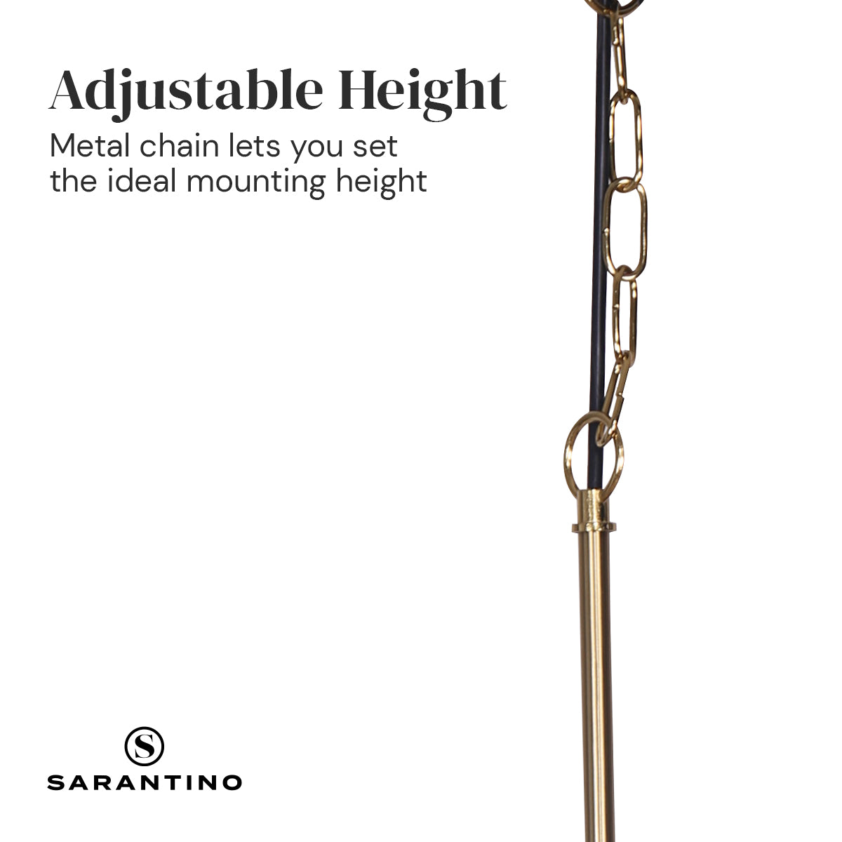 Sarantino Black and Gold Pendant Light Tristar Online