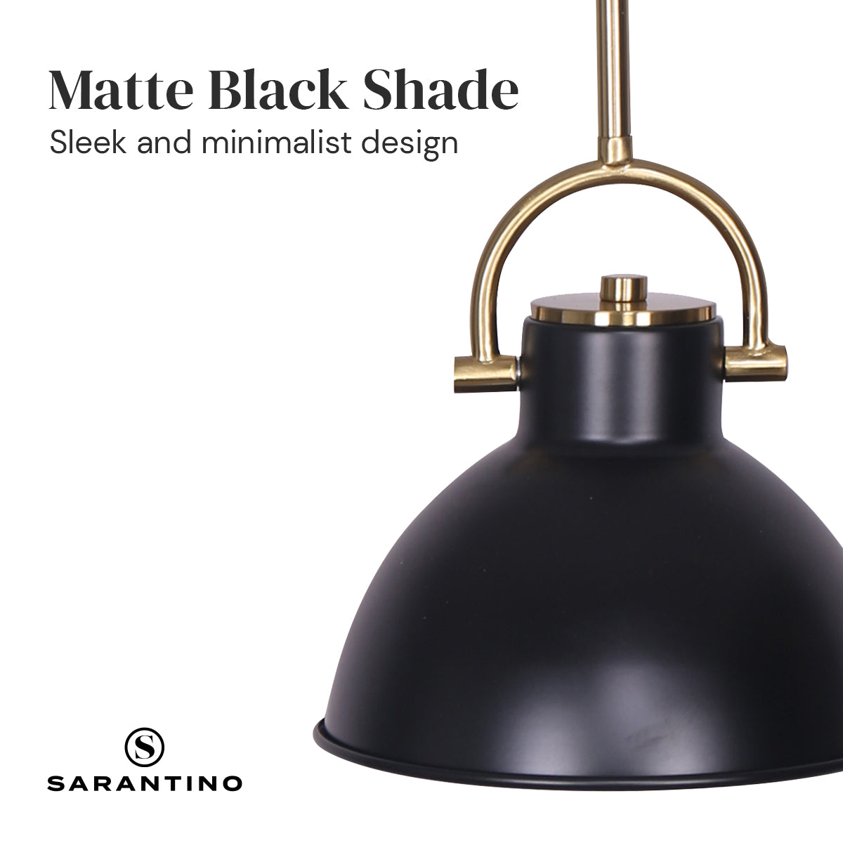 Sarantino Black and Gold Pendant Light Tristar Online