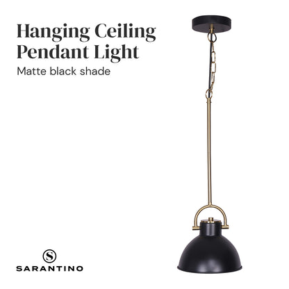 Sarantino Black and Gold Pendant Light Tristar Online
