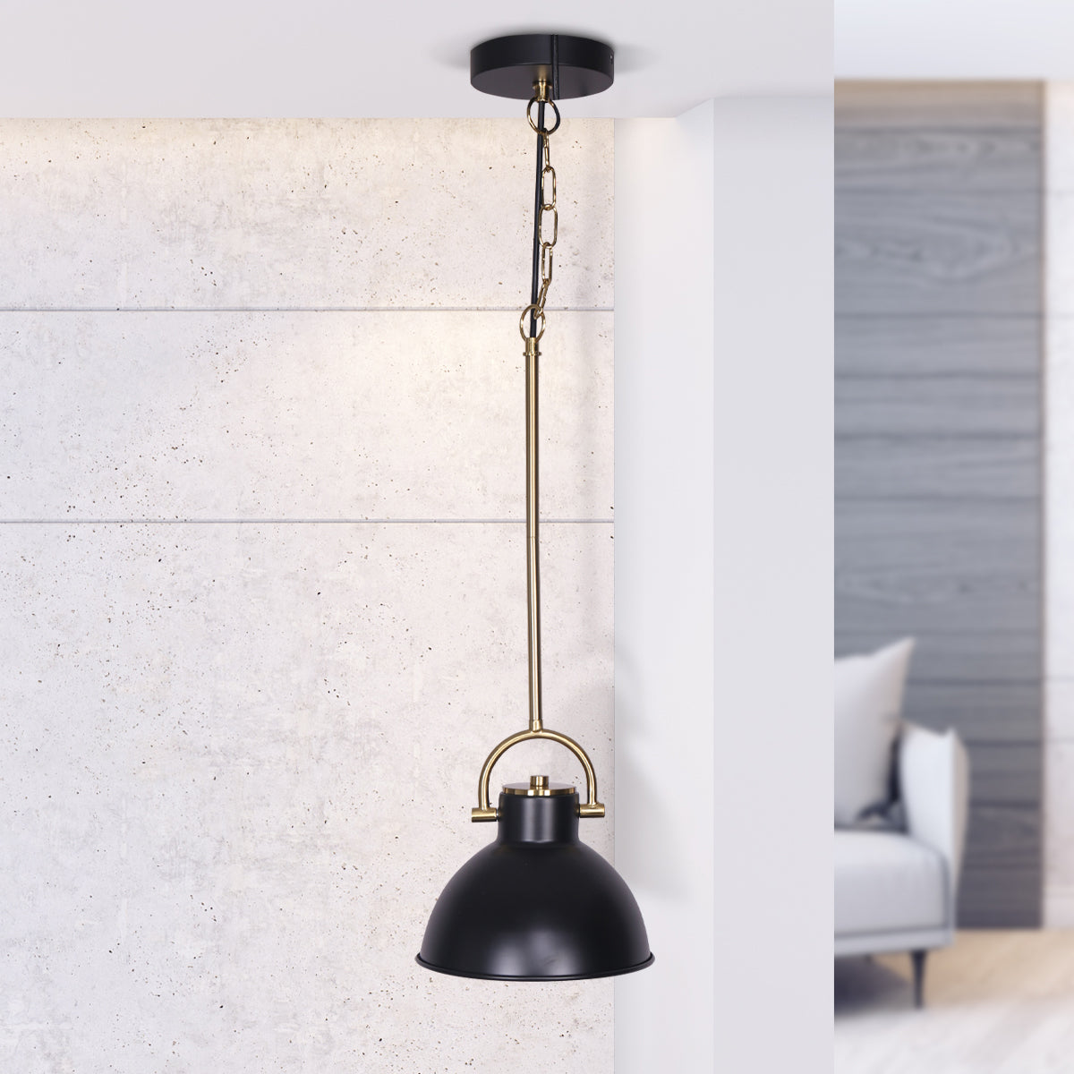Sarantino Black and Gold Pendant Light Tristar Online