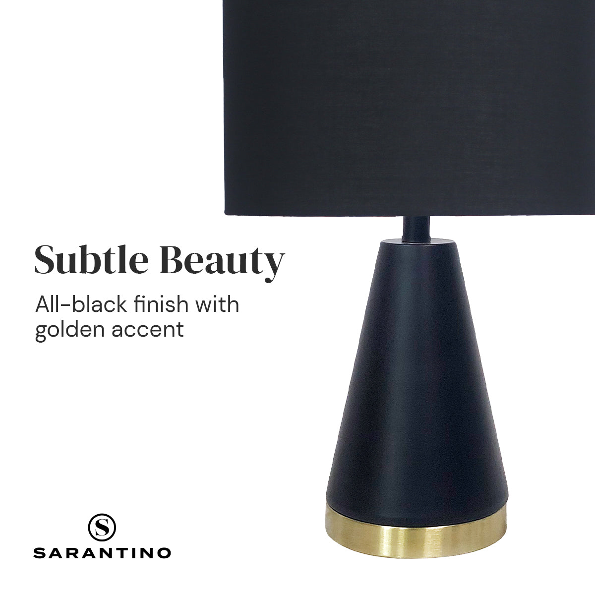 Sarantino Metal Table Lamp in Black and Gold Tristar Online