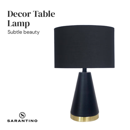 Sarantino Metal Table Lamp in Black and Gold Tristar Online