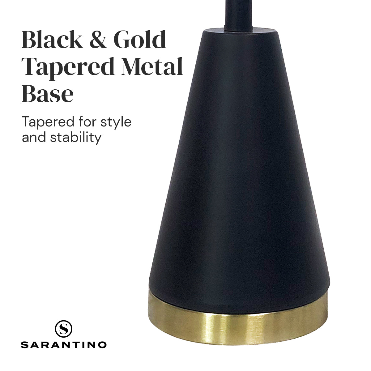 Sarantino Metal Table Lamp in Black and Gold Tristar Online