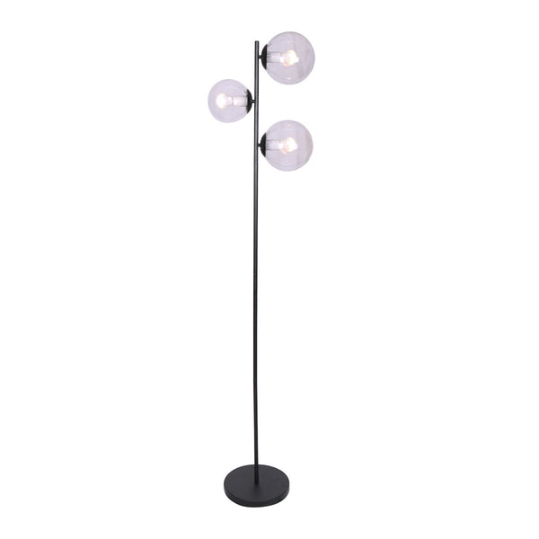 Sarantino 3-Light Black Metal Floor Lamp Tristar Online