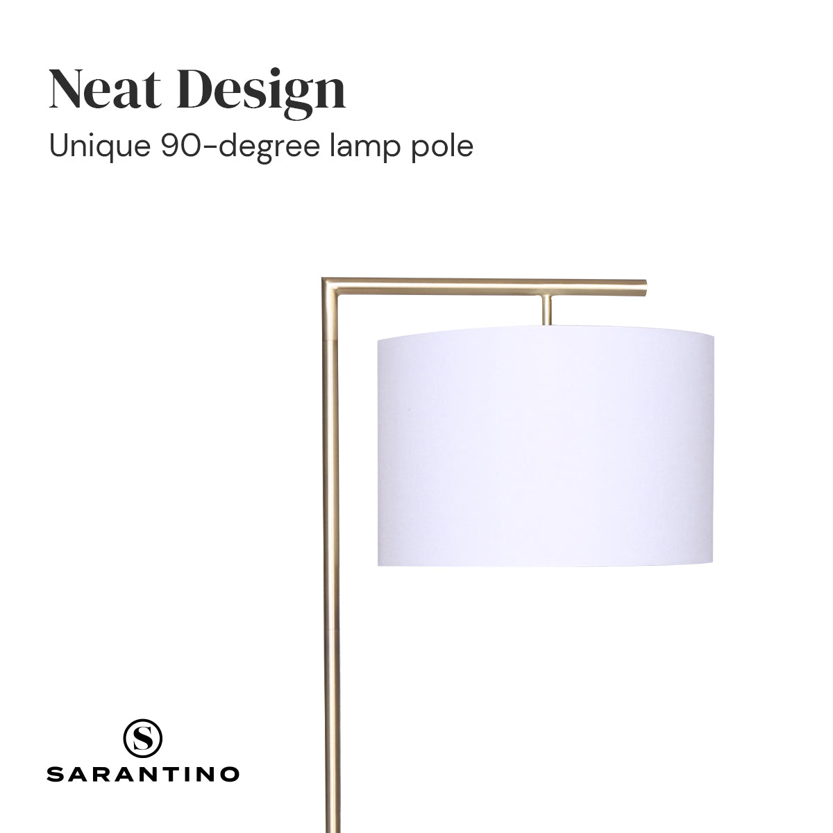 Sarantino 90-Degree Modern Arc Floor Lamp Tristar Online