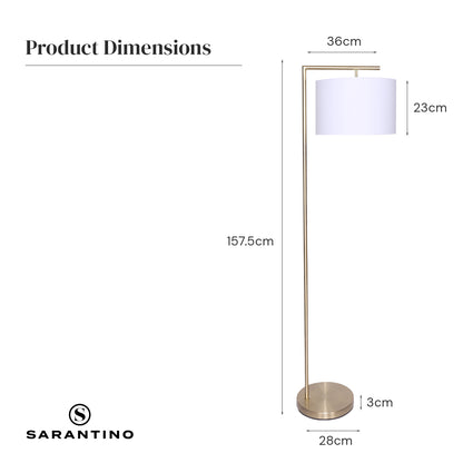 Sarantino 90-Degree Modern Arc Floor Lamp Tristar Online