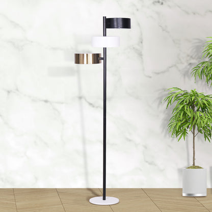 Sarantino Metal Floor Lamp with 3 Swirl Shades Tristar Online