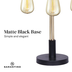 Sarantino Exposed Bulb Industrial Table Lamp Tristar Online