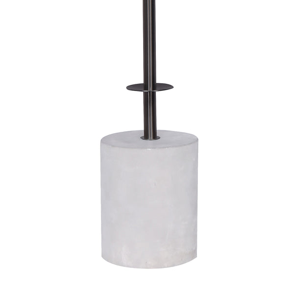 Sarantino Concrete & Metal Table Lamp with Off-White Linen Shade Tristar Online