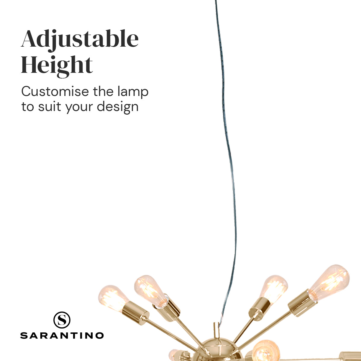 Sarantino 15-Light Sputnik Chandelier in Brass Finish Tristar Online