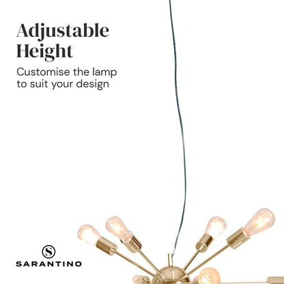 Sarantino 15-Light Sputnik Chandelier in Brass Finish Tristar Online