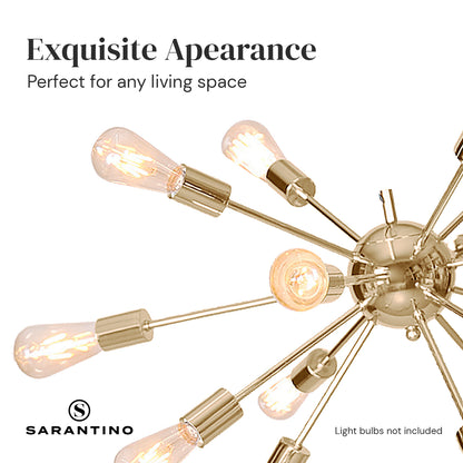 Sarantino 15-Light Sputnik Chandelier in Brass Finish Tristar Online