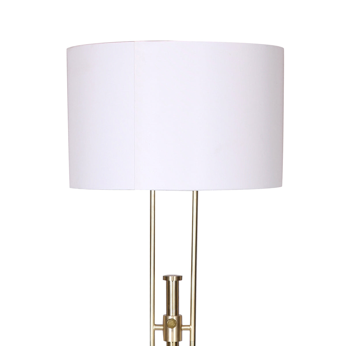 Sarantino Brushed Gold Height-Adjustable Metal Floor Lamp Tristar Online