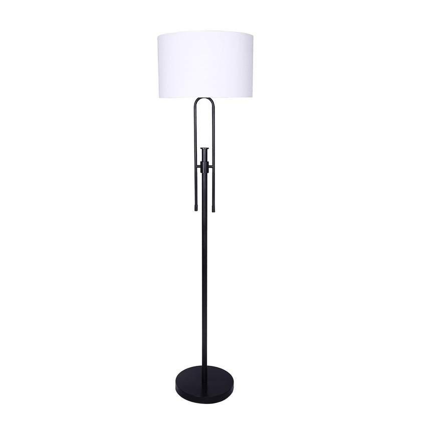 Sarantino Height-Adjustable Metal Floor Lamp Matte Black Tristar Online