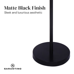 Sarantino Height-Adjustable Metal Floor Lamp Matte Black Tristar Online