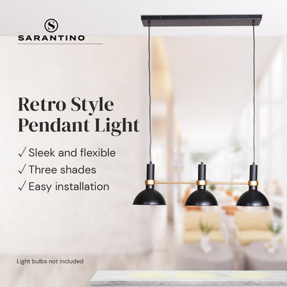 Sarantino 3-Light Hanging Pendant Lamp Tristar Online
