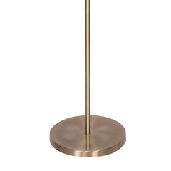 Sarantino Metal Floor Lamp in Antique Brass Finish with Cream Linen Fabric Shade Tristar Online