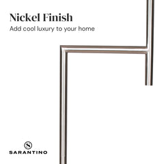 Sarantino Nickel Metal Arc Floor Lamp Tristar Online