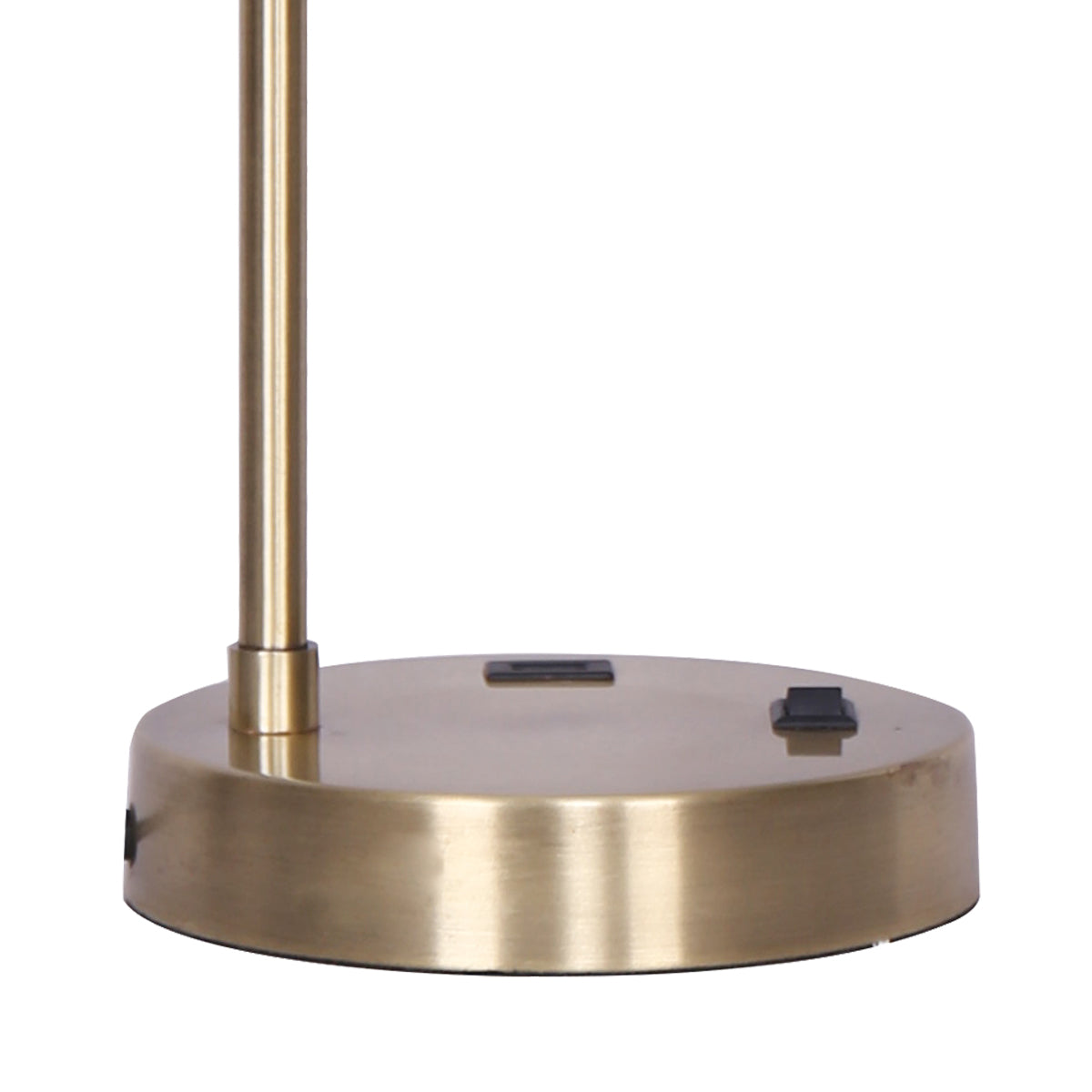 Sarantino Metal Task Lamp with USB Charging Port Antique Brass Finish Tristar Online