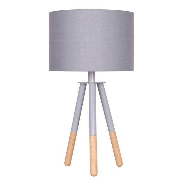 Sarantino Tripod Desk Lamp in Metal & Wood Nordic Minimalist Light Tristar Online