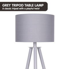 Sarantino Tripod Desk Lamp in Metal & Wood Nordic Minimalist Light Tristar Online