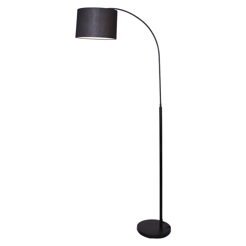 Sarantino Metal Arc Arm Floor Lamp Shade Black Tristar Online