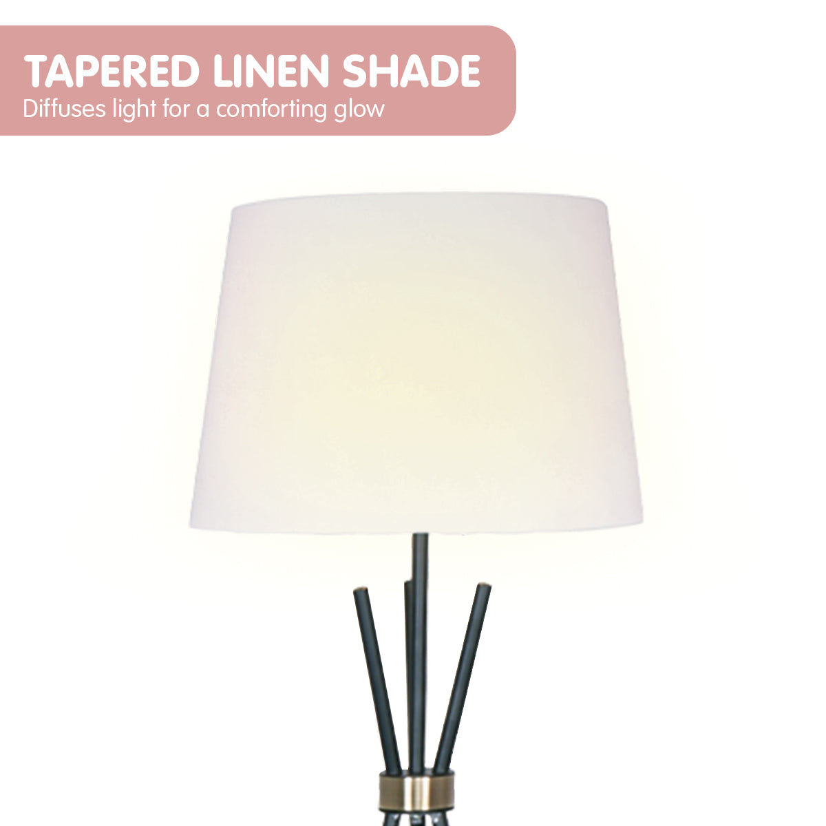 Sarantino Tripod Floor Lamp in Metal and Antique Brass Tristar Online
