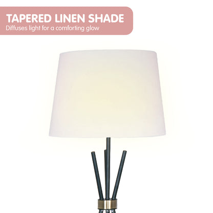 Sarantino Tripod Floor Lamp in Metal and Antique Brass Tristar Online
