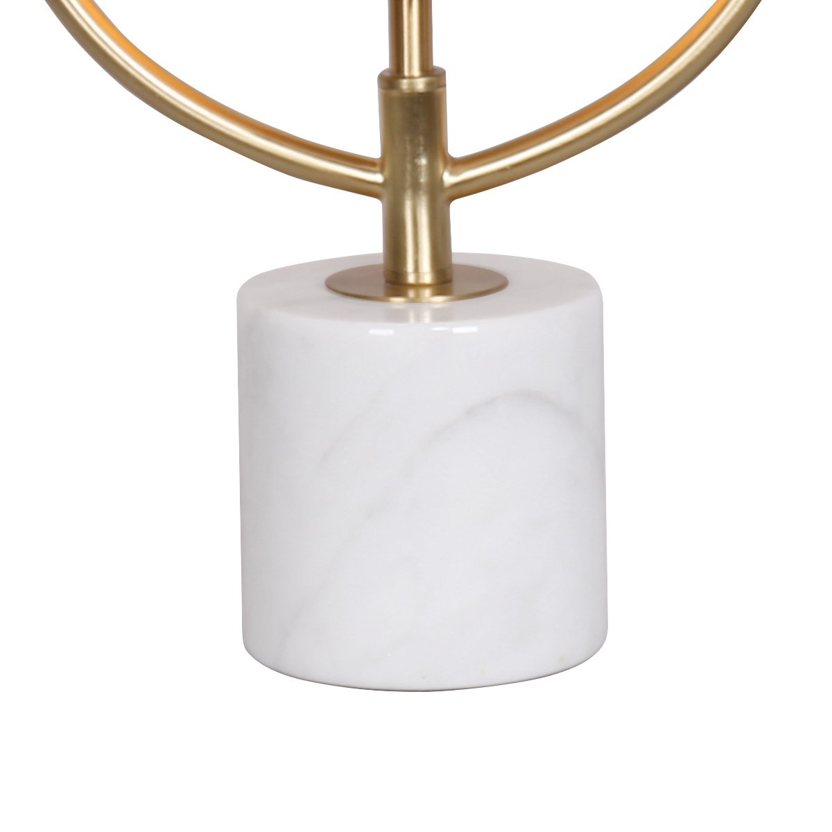 Sarantino Sculptural Orange Glass Table Lamp With White Marble Base Tristar Online